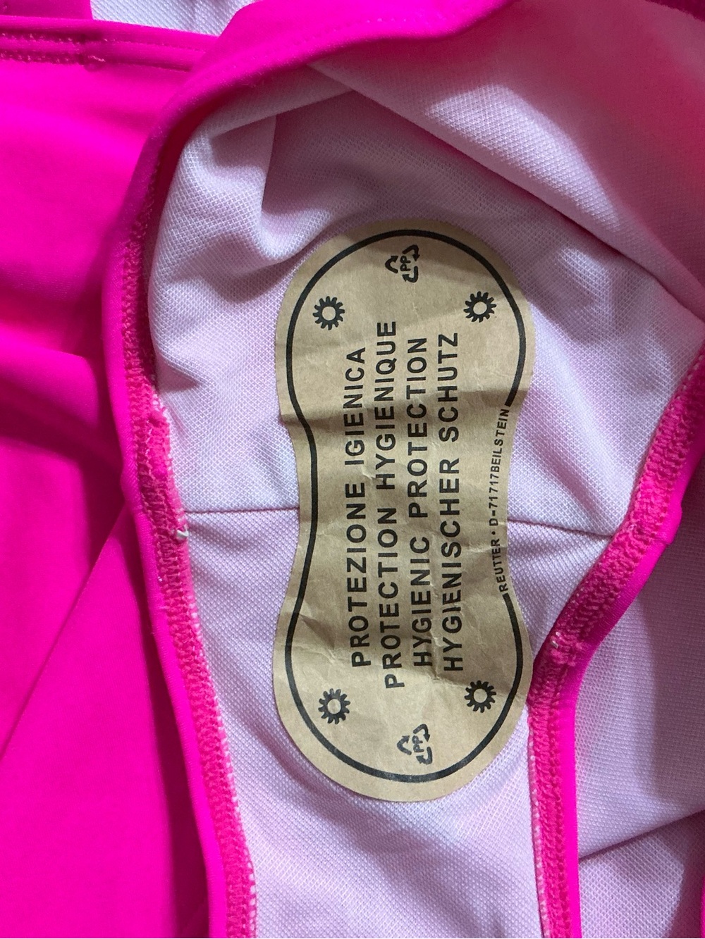 A’image Vibrant Pink One-Piece Swimsuit Size M - Picture 6 of 6